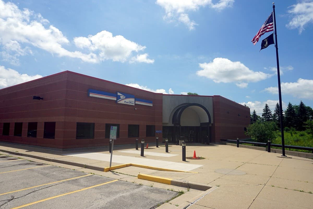 The United States Post Office in Franklin, Wisconsin