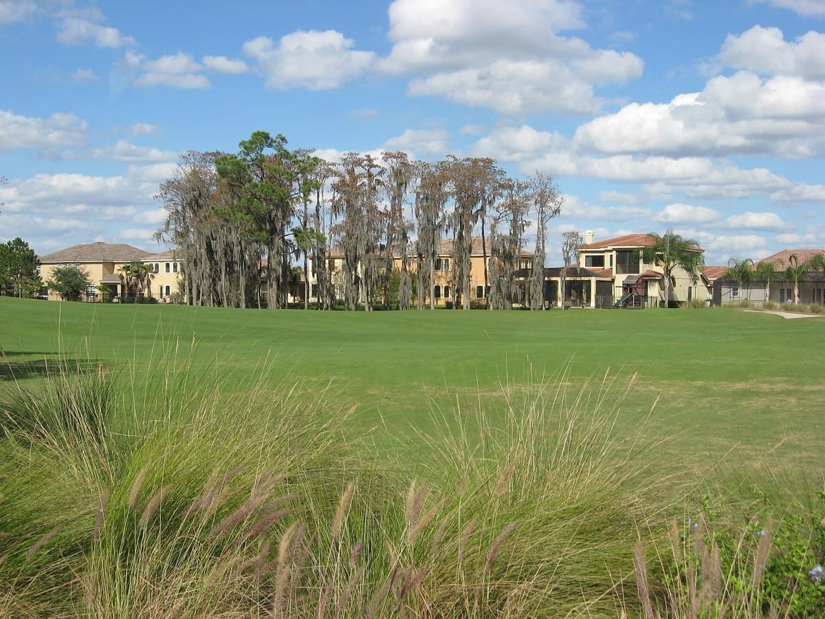 Homes along the Eagle Creek golf course in Lake Nona